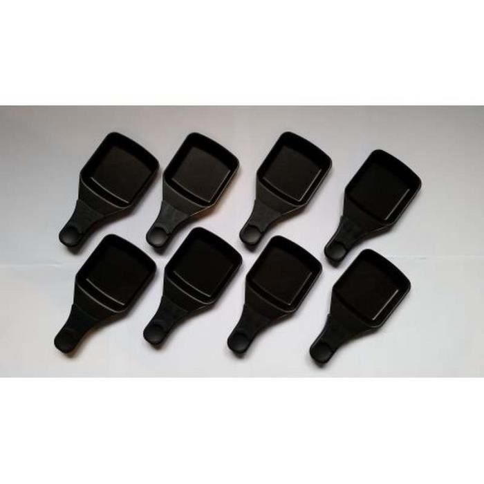 CoupellesPoêlons carrés TEFAL Raclette Revêtement anti adhésif 1070 Watt Lot de 8