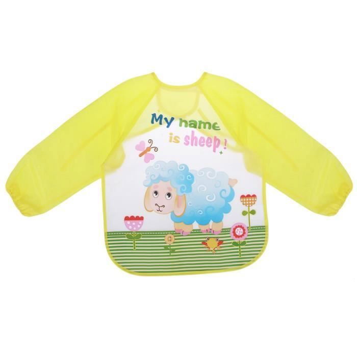 1 Pc A Manches Bavoir Impermeable Aux Taches Odeurs Lavable Blouse Bebe Peinture Vetements Pour Enfants En Bas Age Bavoir Achat Vente Bavoir Soldes Sur Cdiscount Des Le Janvier Cdiscount
