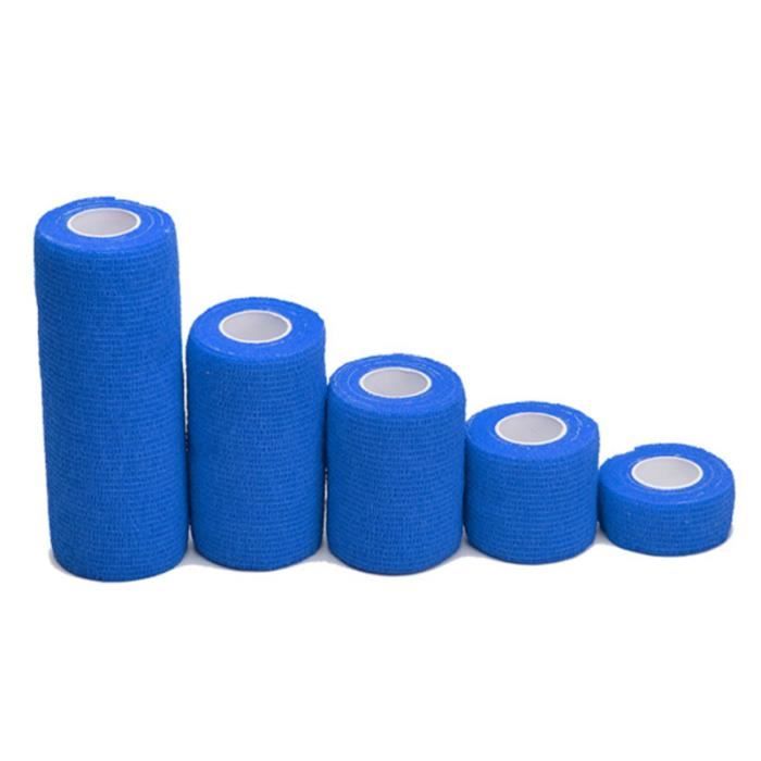 Lot 10 Bandages Cohésifs Élastiques 4.5m X 5cm - Autoadhésifs Pour Sport Et Premiers Secours
