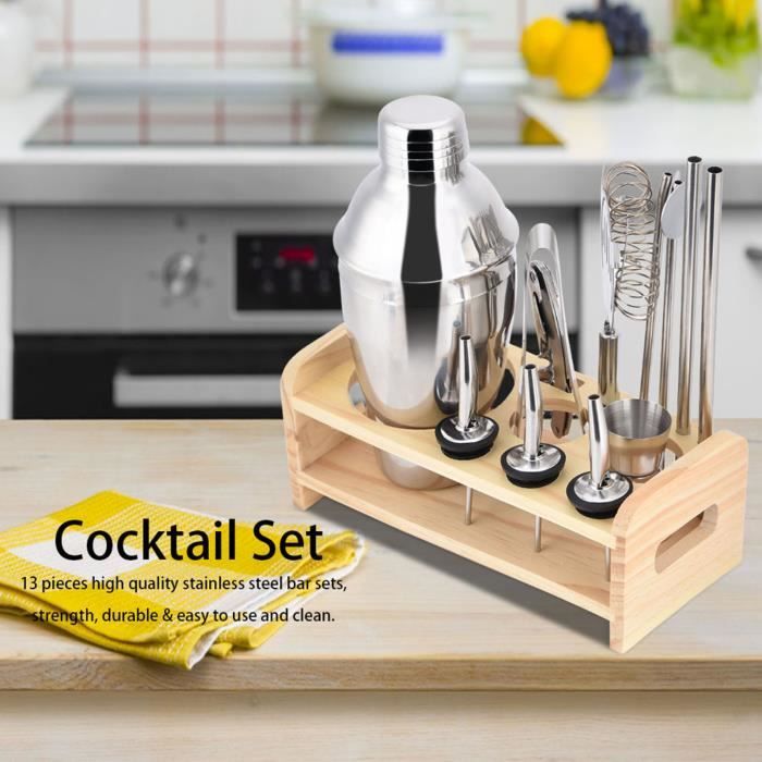 Couvercle Acier Inoxydable Pour Shaker à Cocktails - Accessoire Bar Professionnel Avec Joint Silicone