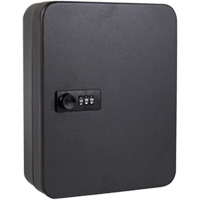 XMTECH Coffre-fort électronique Coffre-fort mural en acier avec code PIN numérique avec 2 clés, coffre-fort électronique en acier, 22 l (35 x 25 x 25 cm