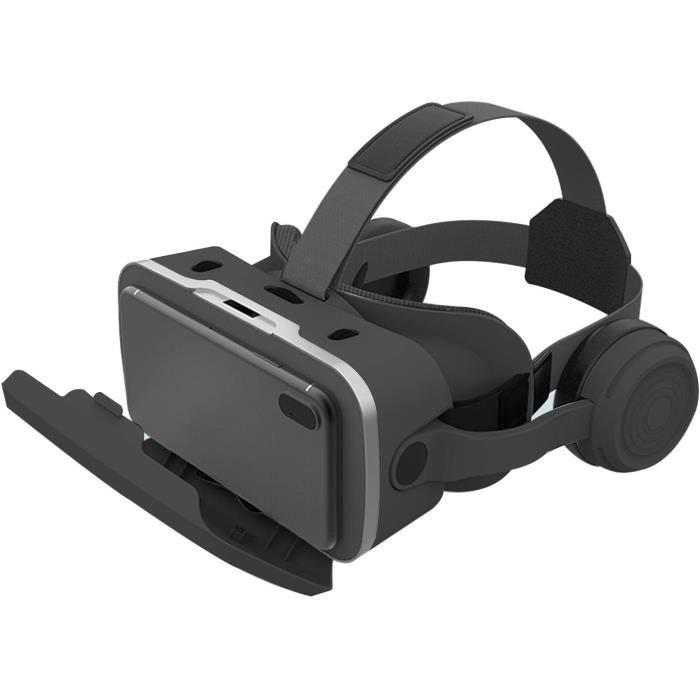 Casque VR pour Smartphone, Réalité Virtuelle 3D avec Lentilles