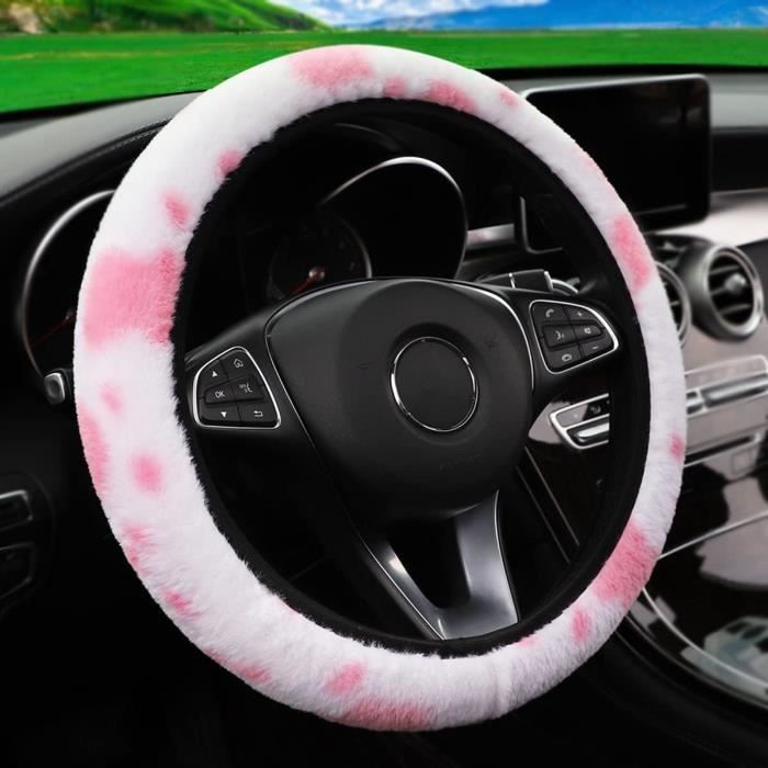 Housse De Volant En Peluche Pour Hiver - Taille Universelle 36-38 Cm, Antidérapante, Facile à Installer