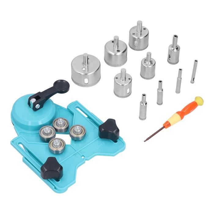 Kit De 16 Scies Cloches Diamantées - Pour Perceuse, Différents Diamètres - Acier Et Caoutchouc