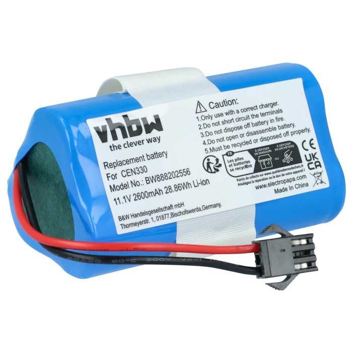 vhbw Batterie remplacement pour Ecovacs S10 Li 144 6800