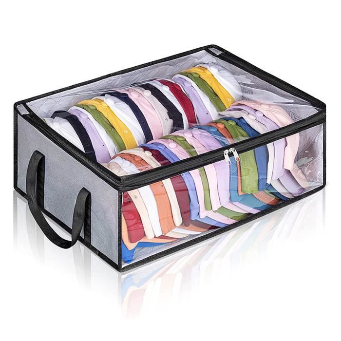 Large rangement de chapeaux pour organisatrice de casquettes de baseball avec poignées peut contenir jusqu’à 40 chapeaux