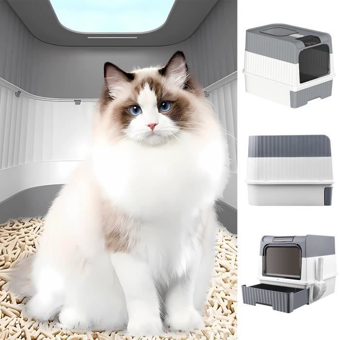 Meilleurs prix pour Bac à Litière - XUANYU - Maison de Toilette Chat - Anti Odeur - Grande Capacité - Résine PP