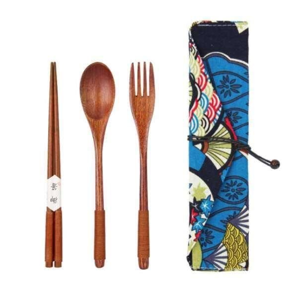 Housse De Rangement Pour Couverts De Voyage - Pratique Et Anti-taches