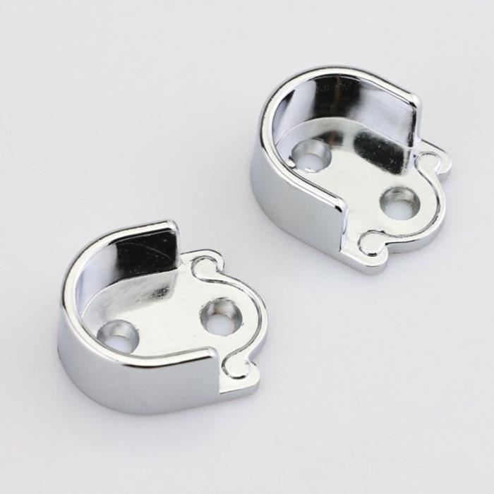 Support Tringle Rideaux Support Barre Penderie En Acier Inoxydable Reglable Fixation Attache Tringle Rideau Pour Tige De 28mm De Diametre Blanc 98161539