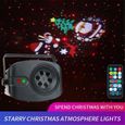 Projecteur laser étoile de Noël LED - Noir - Animation de Noël - Commande vocale / télécommande - IP20-1