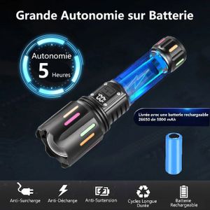 Lampe De Travail LED 18V – Torche Pour Batterie Ryobi, Sans Batterie, Usage Camping Ou Chantier