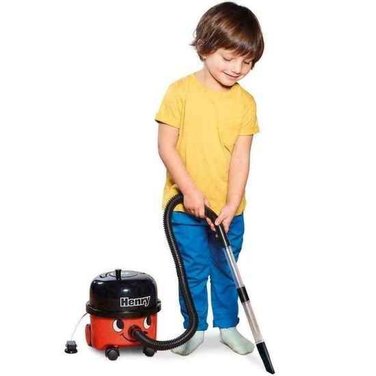 Casdon Chariot De Nettoyage Henry Deluxe – Aspirateur à Main Fonctionnel Et Accessoires Pour Enfants Dès 3 Ans