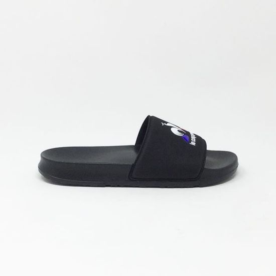 LE COQ SPORTIF CLAQUETTES LOGO CS Noir Cdiscount Chaussures