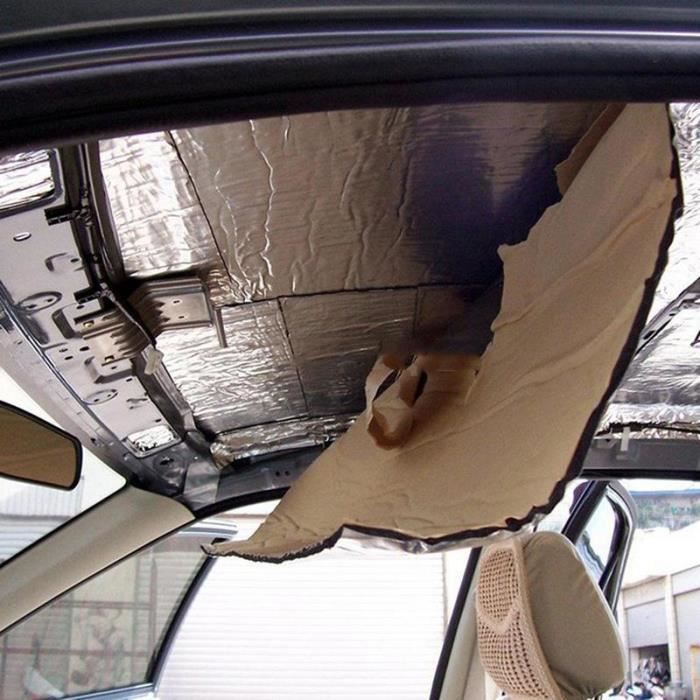 BLANC - Tapis insonorisant pour voiture, tapis d'isolation thermique,  amortisseur de vibrations
