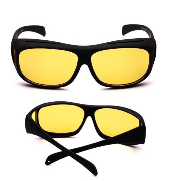 Surlunettes à verres polarisants à porter par dessus vos lunettes  correctrices pour conduite de nuit