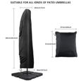 Housse de Protection pour Parasol Couverture pour Parasol Déporté de Jardin Patio Extérieur en 420D Polyester Imperméable Anti-UV-2