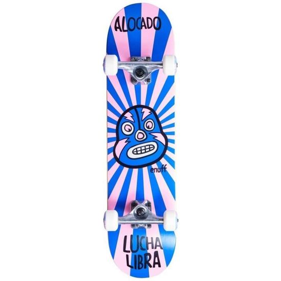 Skateboard - ENUFF - Lucha Libre - Rose/Bleu - 7.75x31.5 - ABEC 9