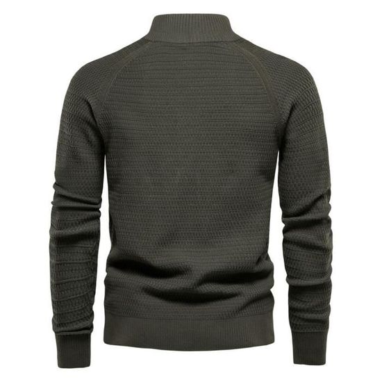 Oanviso Cardigan Homme Gilet Automne Veste Tricoté Chaud avec Col