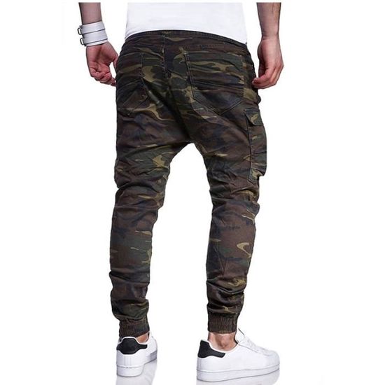 Pantalon homme de camouflage ext rieur multi poches Vert de l