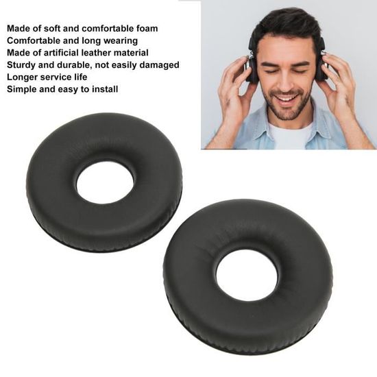 2 Coussinets d'oreille pour Koss Porta Pro noir