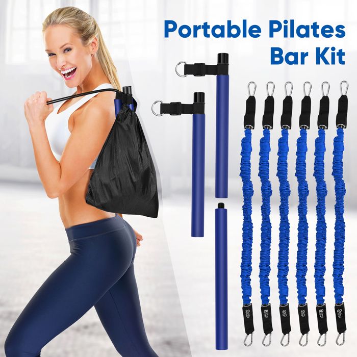 Kit Barre Pilates Goocrun - Set Complet Fitness Maison Avec Bandes