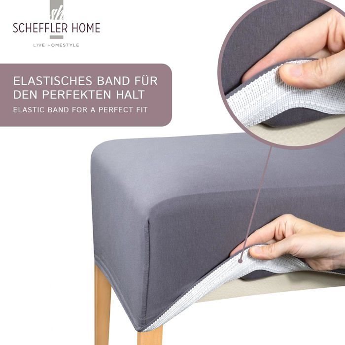 Beige Housse de chaise élastique élastique ronde en élasthanne pour Beige Housse de chaise élastique élastique ronde en élasthanne pour