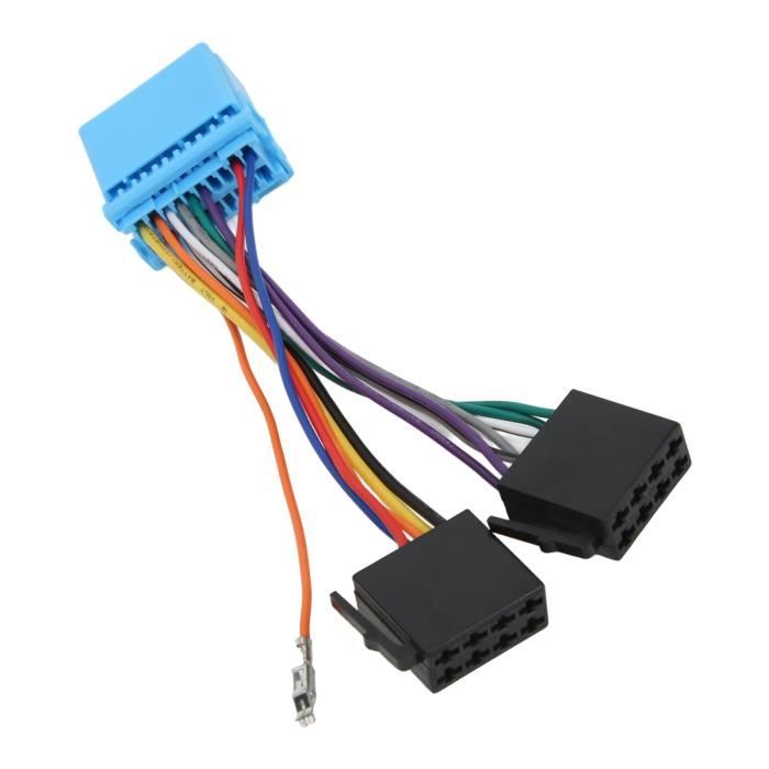 Faisceau autoradio connecteur ISO> ISO avec possibilité inversion  alimentation - Cdiscount Auto