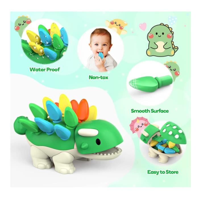 Jouet Sensoriel Bébé Dinosaure 1 an - Eveil Motricité Fine - Jouet Jouet Sensoriel Bébé Dinosaure 1 an - Eveil Motricité Fine - Jouet