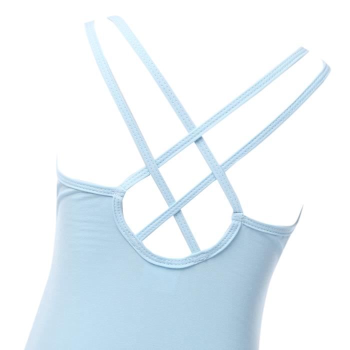 Iixpin Enfant Fille Justaucorps Gymnastique Strass Manches Longues Leotard  Gym Patinage Tenue 5-16 Ans - Cdiscount Sport