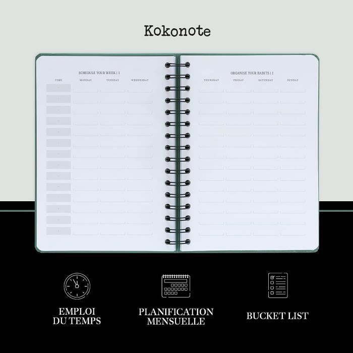 Kokonote - Agenda Scolaire 2023 2024 One Day in Your Life
