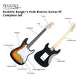 Rocktile Banger's Pack Guitare électrique Sunburst - Kit avec Ampli de 25 W, Housse, Sangle, Câble, Cordes et Médiators-3