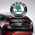 1×Insigne logo emblème arrière 80mm vert Adaptation SKODA FABIA OCTAVIA SUPERB ROOMSTER-3