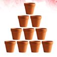 20 pièces Pot de fleur en poterie rouge Pot en terre cuite avec trou poterie poterie en argile pour cactus et plantes succulentes-3