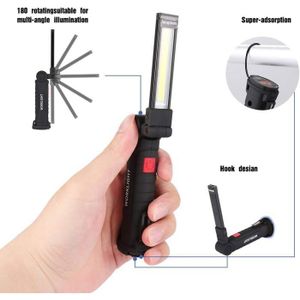 Gemokrt Projecteur Led Rechargeable, 3 Modes D'éclairage 2 COB