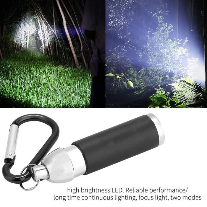 V1 Mini Lampe De Poche À Porte-Clés Led 400Lm Avec Lumière Uv Rouge Et