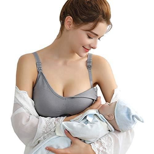 HOTUT Soutien-Gorge Allaitement Sans Couture Avec Rallonges - Brassière Confortable Maternité Sommeil
