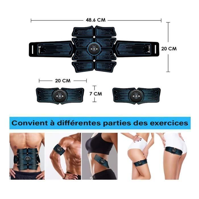 Ceinture Abdominale EMS - Electrostimulation Musculaire Pour Fitness