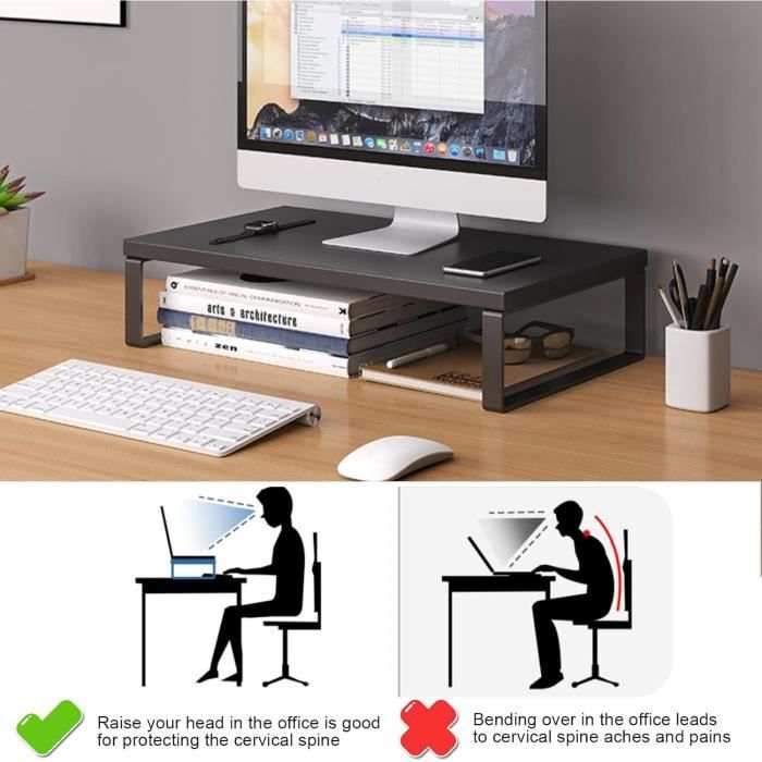Support Métal Pour Moniteur Portable – Universel Jusqu’à 16 Pouces – Réglable En Hauteur
