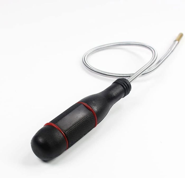 FINEASY Ramassage Magnétique Flexible, Tige Flexible De 60cm, Aimant Flexible, Aimant Mecanique Flexible, Aimant Telescopique Pour Récupérer Petites Pièces, Clés Et Pièces Automobiles