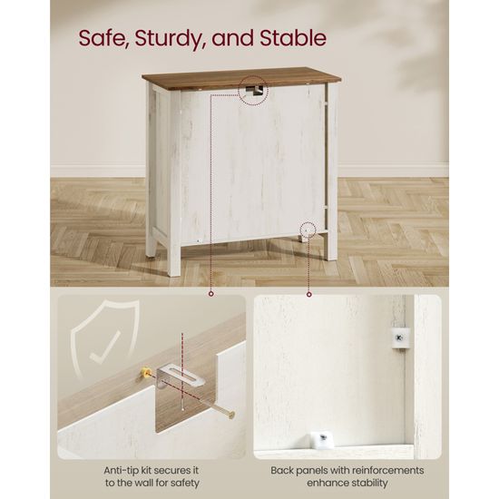 Buffet, Lot De 2, Meuble De Rangement Avec Tiroir, Portes, Étagère