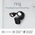 RING - Floodlight Cam Wired Plus - Caméra de surveillance extérieure , Vidéo HD 1080p, projecteurs LED, sirène intégrée-7