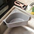 Accessoires de cuisine - Évier autonome - restes de jus de soupe séparé par filtre à ordures - Gris - Plastique-0