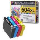 123CONSOMMABLES - 604XL - Pack 4 cartouches compatibles EPSON 604 XL pour Epson XP-2200 XP-3200 XP-4200