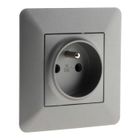 Prise Artezo 2P+T 16A 250V - titanium - Zenitech