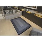 Tapis salon MODERNE noir carré DEBONSOL - 200x290cm