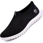 Chaussures d'été sans lacet pour hommes - SEVENTUM - Tongcart en maille respirante - noir et beige