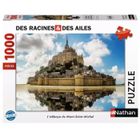 Puzzle 1000 pièces L'Abbaye du Mont Saint Michel, Des racines et des ailes, Nathan, Dès 14 ans, 41170561