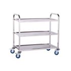 NO NAME Chariot de service - Royal Catering - RCSW 3 - Acier inoxydable - 3 plateaux - Charge 480kg