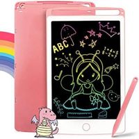 Tablette d'écriture LCD pour Enfants - KEEJAA - 8.5 Pouces - Rose - Poids 112g - Jeu de coloriage