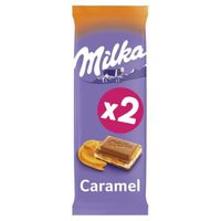 MILKA - Tablette Chocolat Caramel 200G - Lot De 4